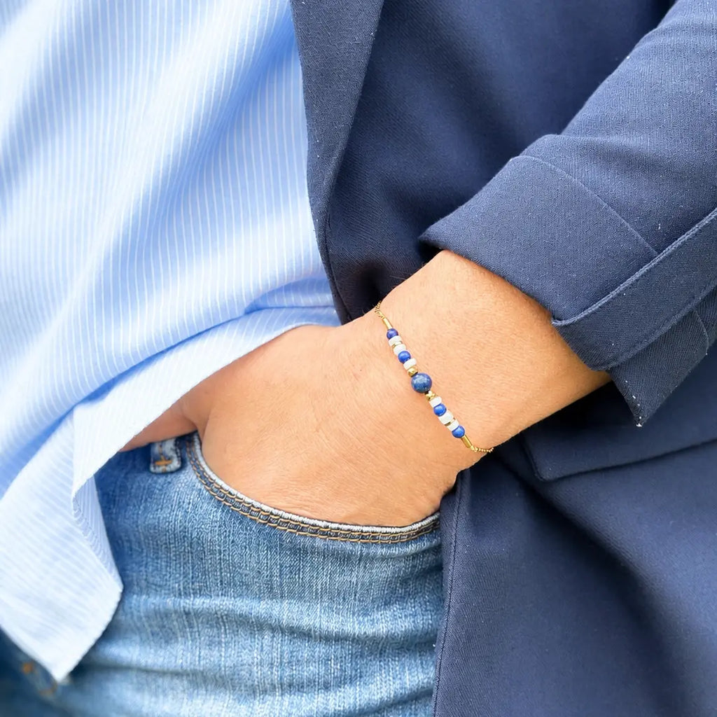 bracelet Ondine - lapis lazuli - Peggy Fée