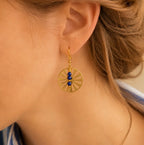 Boucle d'oreilles Intemporelle - Lapis Lazuli - Peggy Fée