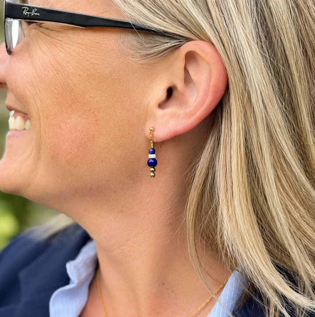 Boucle Ondine - Lapis Lazuli - Peggy Fée