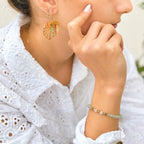 Boucle d'oreilles Intemporelle - Aventurine Verte - Peggy Fée