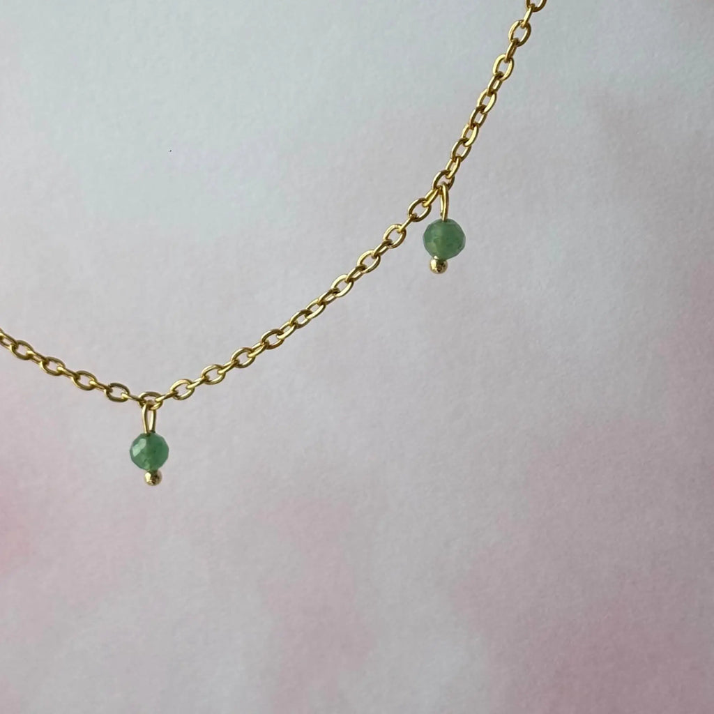 Collier - Louana Aventurine verte Peggy Fée
