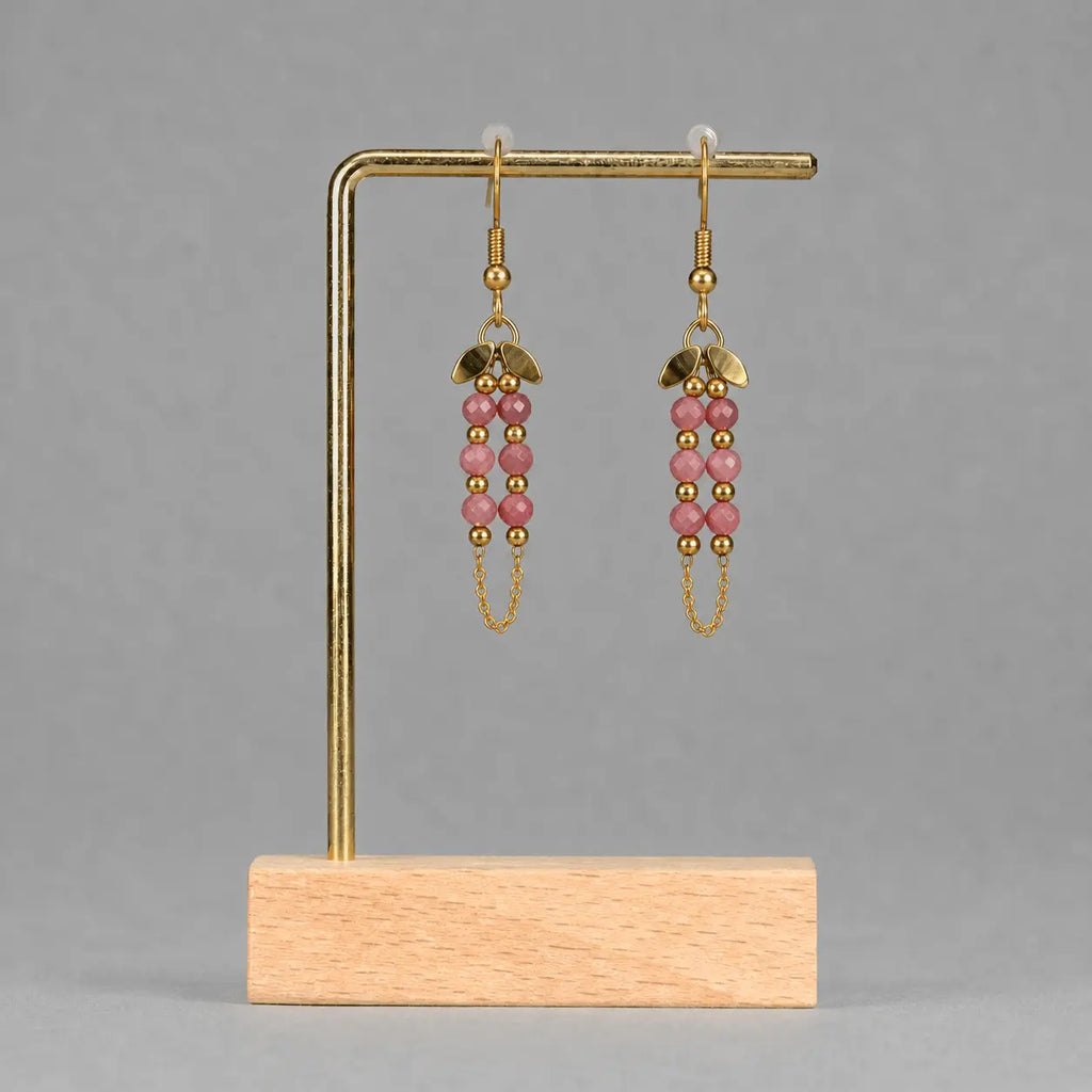 Boucle Jade - Rhodonite - Peggy Fée