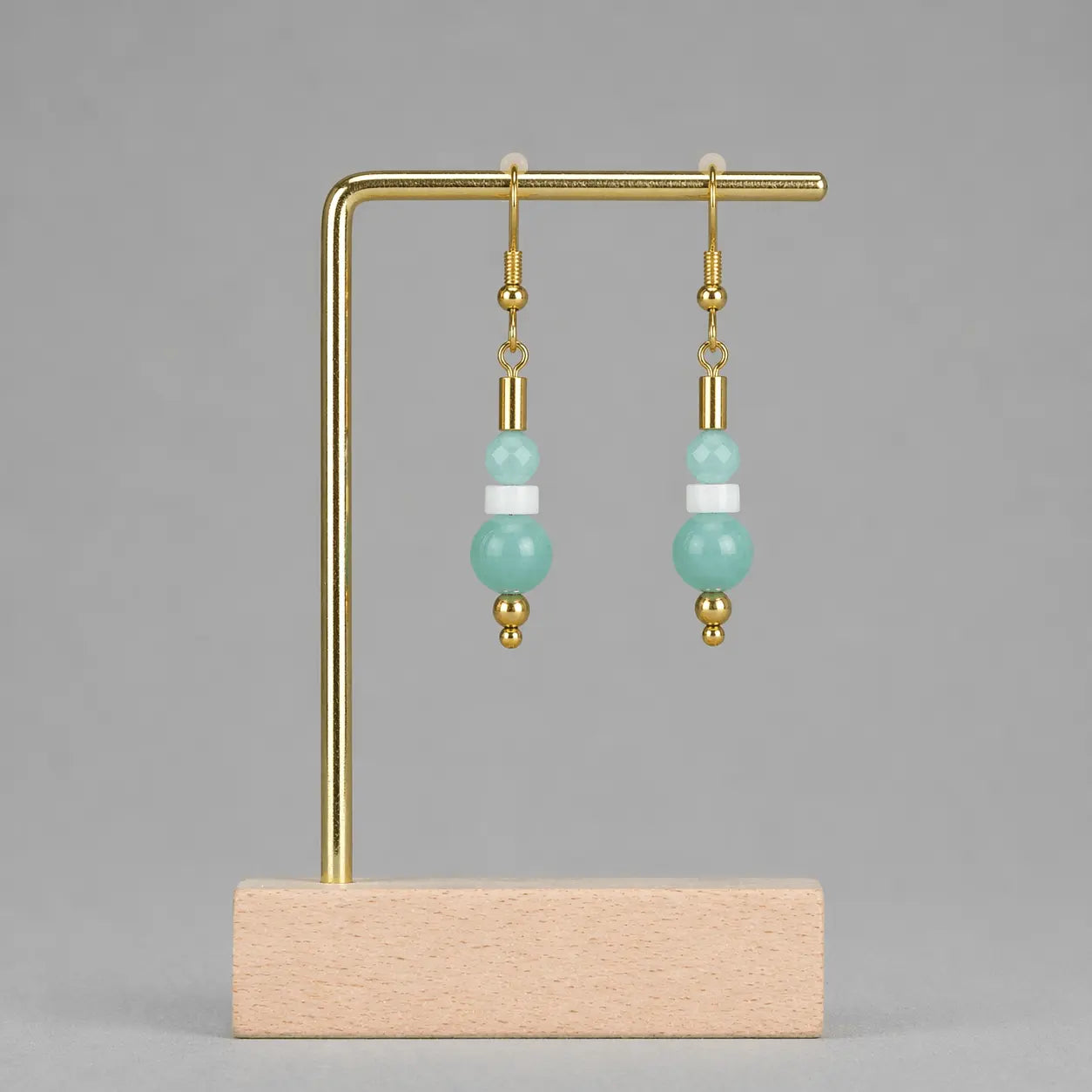Boucle Ondine - Amazonite - Peggy Fée