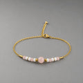 Bracelet Ondine - Quartz Rose - Peggy Fée