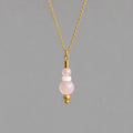 Collier Ondine - Quartz Rose - Peggy Fée