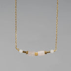 Collier Rosée - Quartz Rose - Peggy Fée