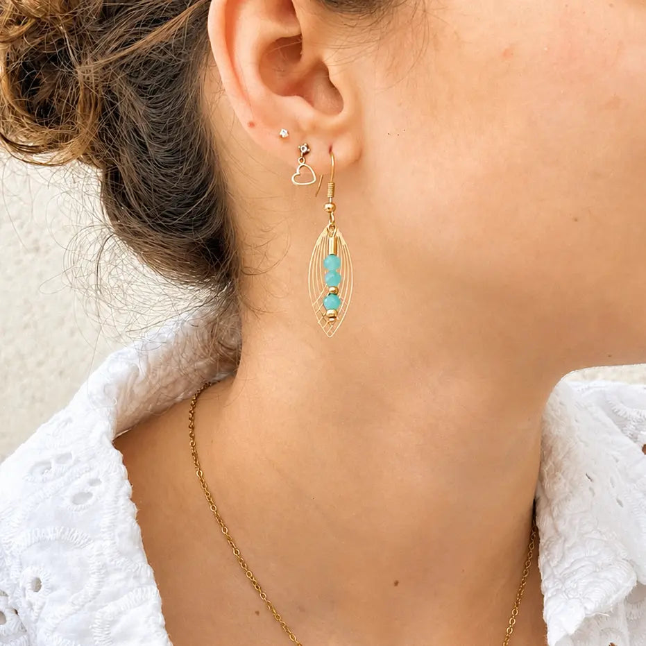 Boucle Ailée - Amazonite - Peggy Fée