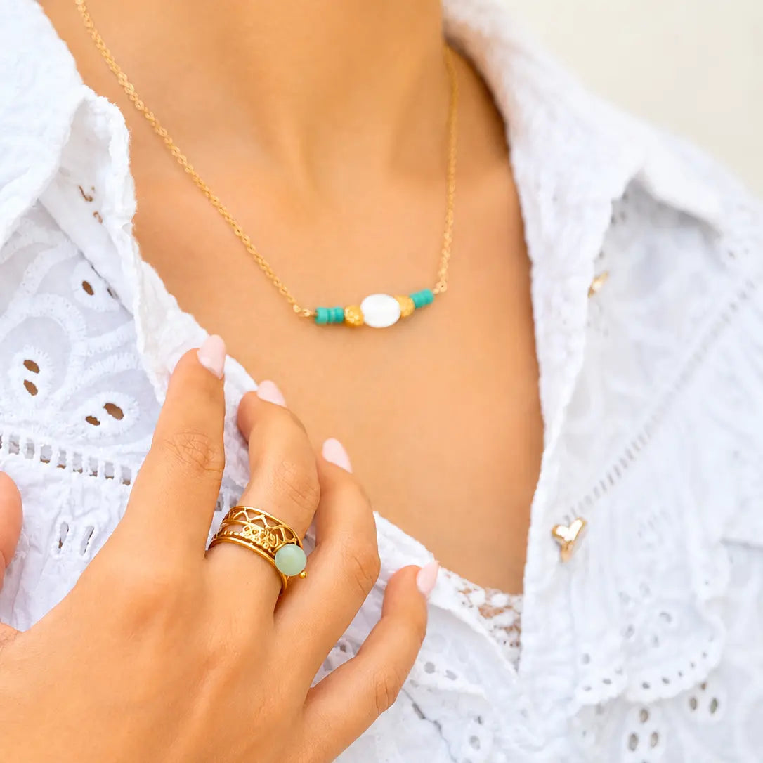 Bague - Déva Amazonite - Peggy Fée
