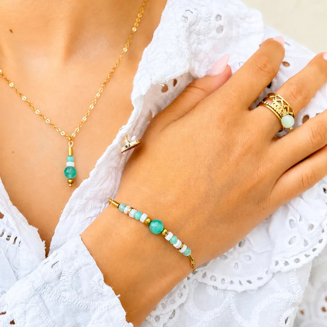 Bracelet Ondine - Amazonite - Peggy Fée