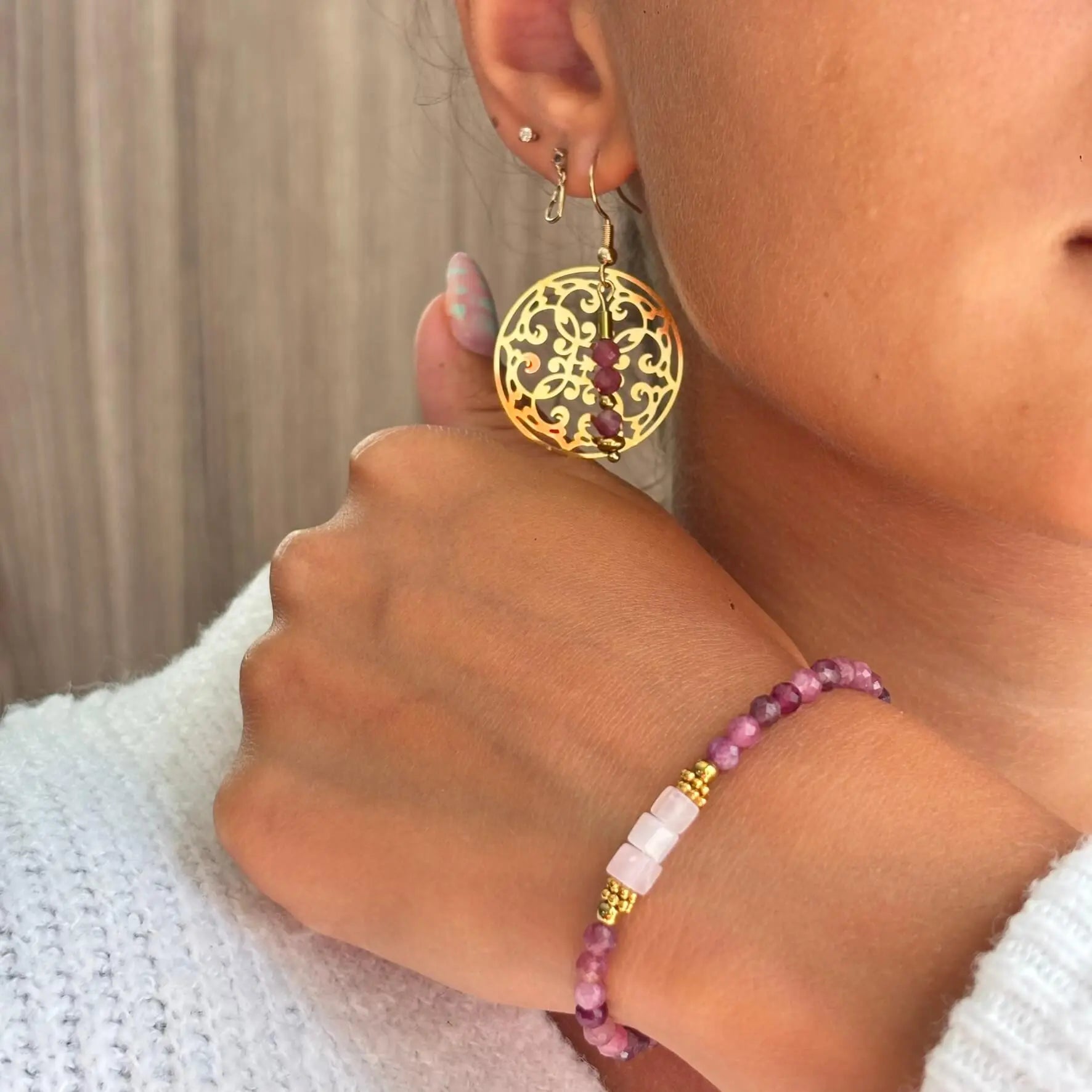 Boucles d'oreilles Rosa Peggy Fée