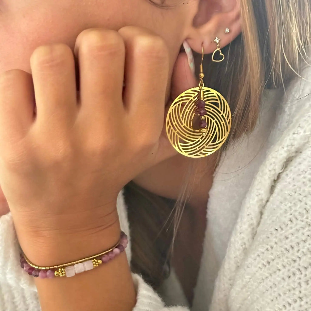 Boucles d'oreilles Rubia Peggy Fée