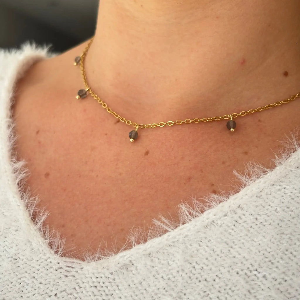 Collier - Louana Quartz fumé - Peggy Fée