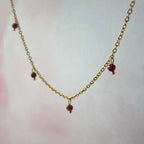 Collier - Louana Rubellite Dark Peggy Fée